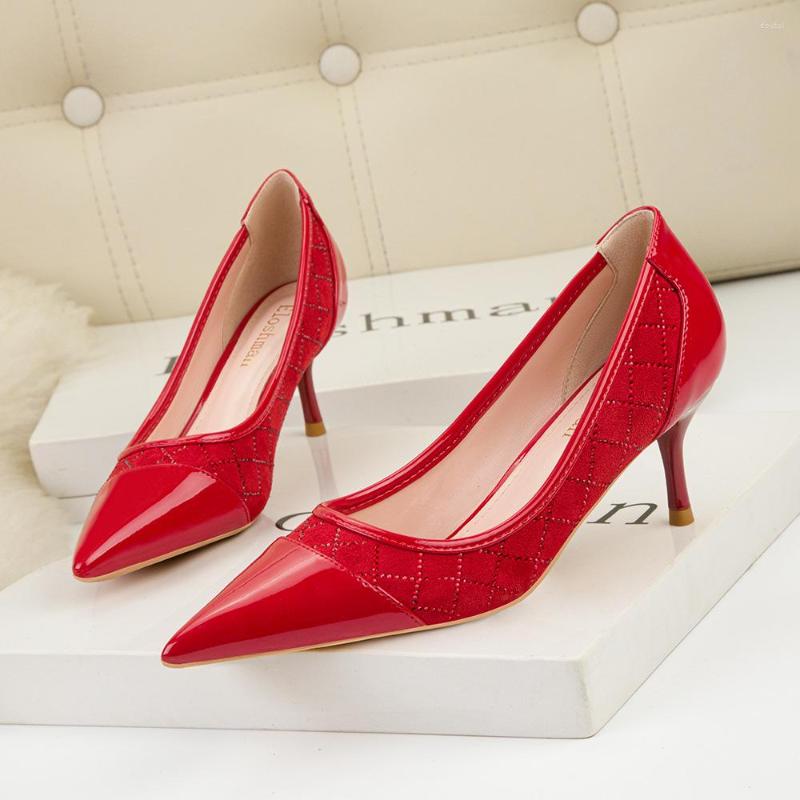 Dress Shoes Korean Version Of Sexy Slim Women's Stiletto High Heels Shallow Pointy Toe Plaid Rhinestone, Nude
Dress Shoes Korean Version Of Sexy Slim Women's Stiletto High Heels Shallow Pointy Toe Plaid Rhinestone, Nude