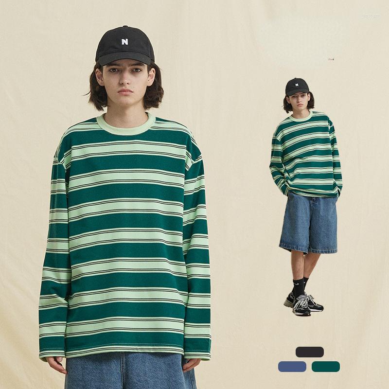 Men's T Shirts 2022 High Quality Striped Long-sleeved 280G Heavy Cotton Round Neck Bottoming T-shirt Autumn Winter Hoodie, Blue stripe
Men's T Shirts 2022 High Quality Striped Long-sleeved 280G Heavy Cotton Round Neck Bottoming T-shirt Autumn Winter Hoodie, Blue stripe