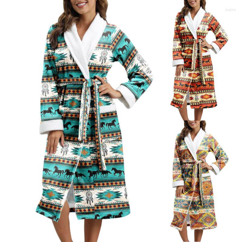 Women' Sleepwear Women' Womens Lengthened Bathrobe Warm Trendy Long Sleeve Lapel Printed Splicing Winter Soft Bath Gown, Orange
Women' Sleepwear Women' Womens Lengthened Bathrobe Warm Trendy Long Sleeve Lapel Printed Splicing Winter Soft Bath Gown, Orange