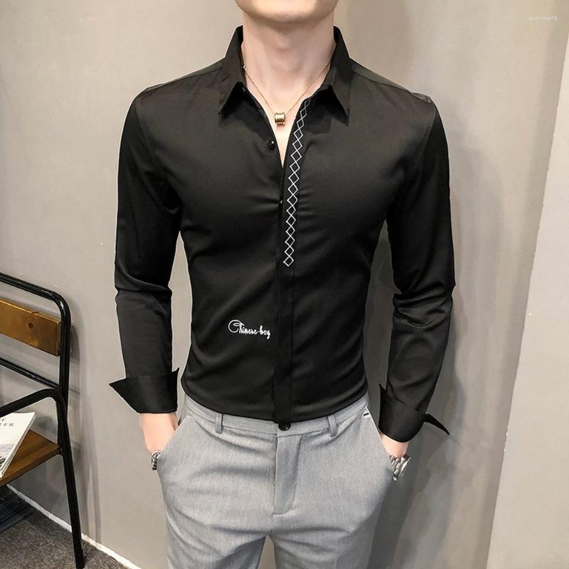 Men's Casual Shirts 2022 Autumn Long Sleeve For Men Light Business Shirt Fashion Slim Fit Blouse Homme High Quality Male Clothing Tops, Black
Men's Casual Shirts 2022 Autumn Long Sleeve For Men Light Business Shirt Fashion Slim Fit Blouse Homme High Quality Male Clothing Tops, Black