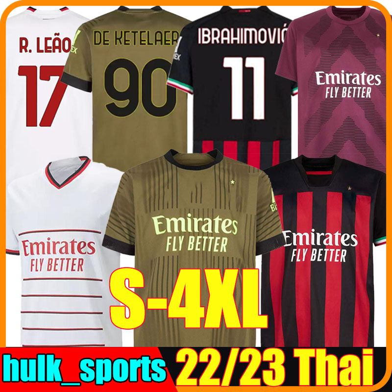 XXXL 4XL IBRAHIMOVIC 22/23 DE KETELAERE soccer jersey AC MILANS GIROUD TONALI FLORENZI THEO R.LEAO BENNACER REBIC ROMAGNOLI KESSIE football shirt men kids kit legends, 22-23 third
XXXL 4XL IBRAHIMOVIC 22/23 DE KETELAERE soccer jersey AC MILANS GIROUD TONALI FLORENZI THEO R.LEAO BENNACER REBIC ROMAGNOLI KESSIE football shirt men kids kit legends, 22-23 third