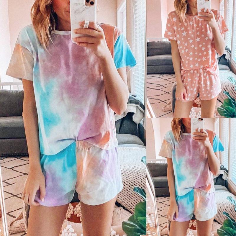 Women' Sleepwear Women' Cool For Women Womens Star/ Tie-dye Short Sleeve Pajama Set Night Lounge Top MaternityWomen, Multicolor
Women' Sleepwear Women' Cool For Women Womens Star/ Tie-dye Short Sleeve Pajama Set Night Lounge Top MaternityWomen, Multicolor
