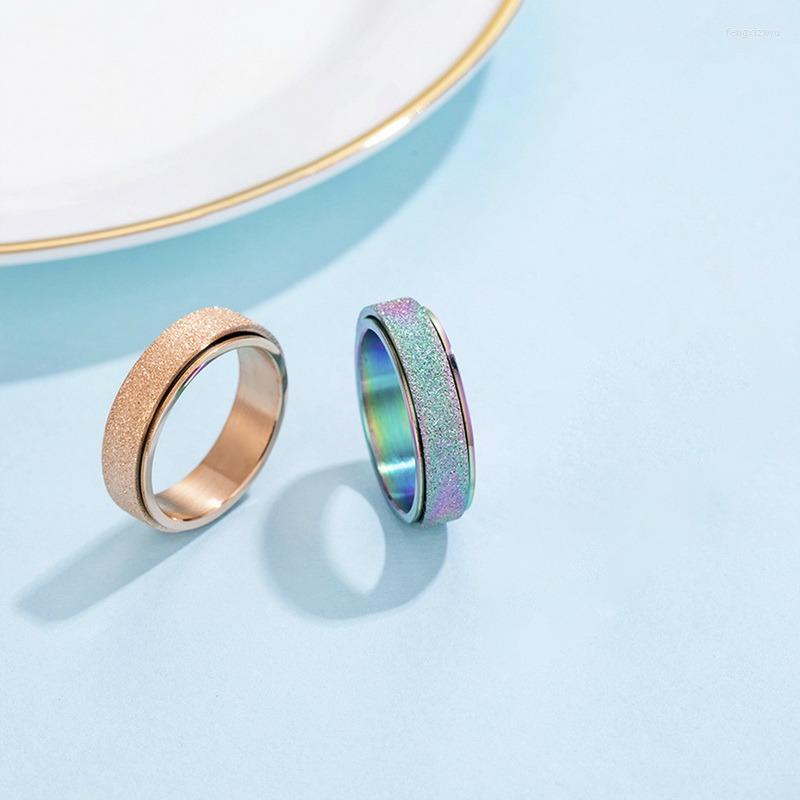 Cluster Rings Vintage Anxiety Ring For Teens Women Men Stainless Steel Y2K Jewelry Rotate Couple Wedding Fidgets Trend Party Gift
Cluster Rings Vintage Anxiety Ring For Teens Women Men Stainless Steel Y2K Jewelry Rotate Couple Wedding Fidgets Trend Party Gift