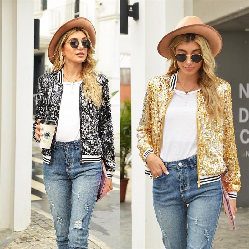 Women' Jackets 2022 Women Sequin Glitter Long Sleeve Coats Elegant Spring Outwear Office Ladies Solid Streetwear Korean, Black
Women' Jackets 2022 Women Sequin Glitter Long Sleeve Coats Elegant Spring Outwear Office Ladies Solid Streetwear Korean, Black