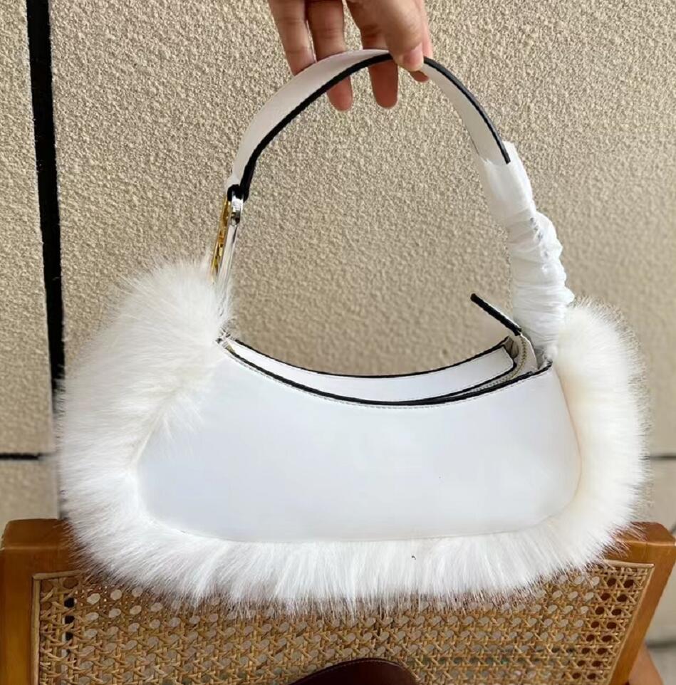 Fashion Fox Fur Shoulder Bags Lattice Leather Handbag Womens Designer Axillary Package Luxury Zipper Solid Color Handbags Individuality Luxury Wallet Totes, 01
Fashion Fox Fur Shoulder Bags Lattice Leather Handbag Womens Designer Axillary Package Luxury Zipper Solid Color Handbags Individuality Luxury Wallet Totes, 01