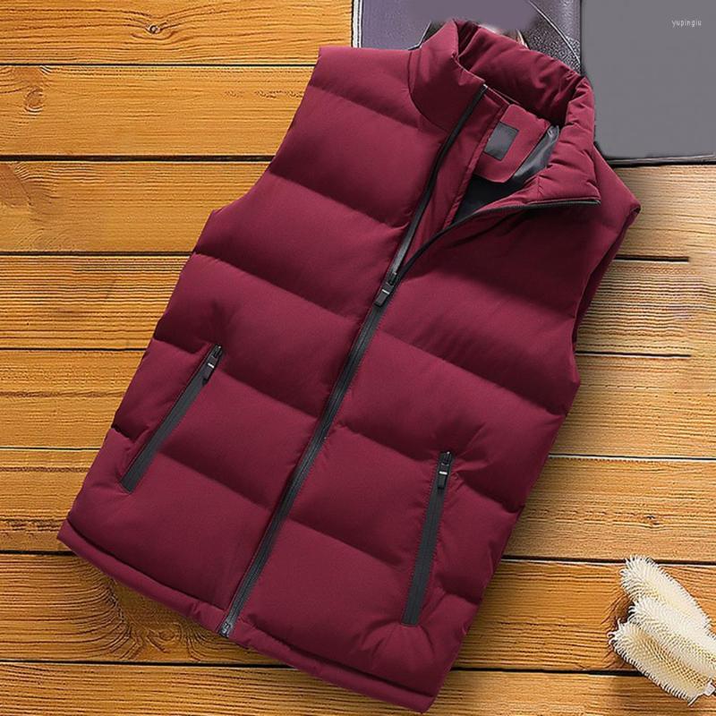 Men's Vests Waistcoat Solid Color Zipper Autumn Winter Windproof Pockets Vest, Black
Men's Vests Waistcoat Solid Color Zipper Autumn Winter Windproof Pockets Vest, Black
