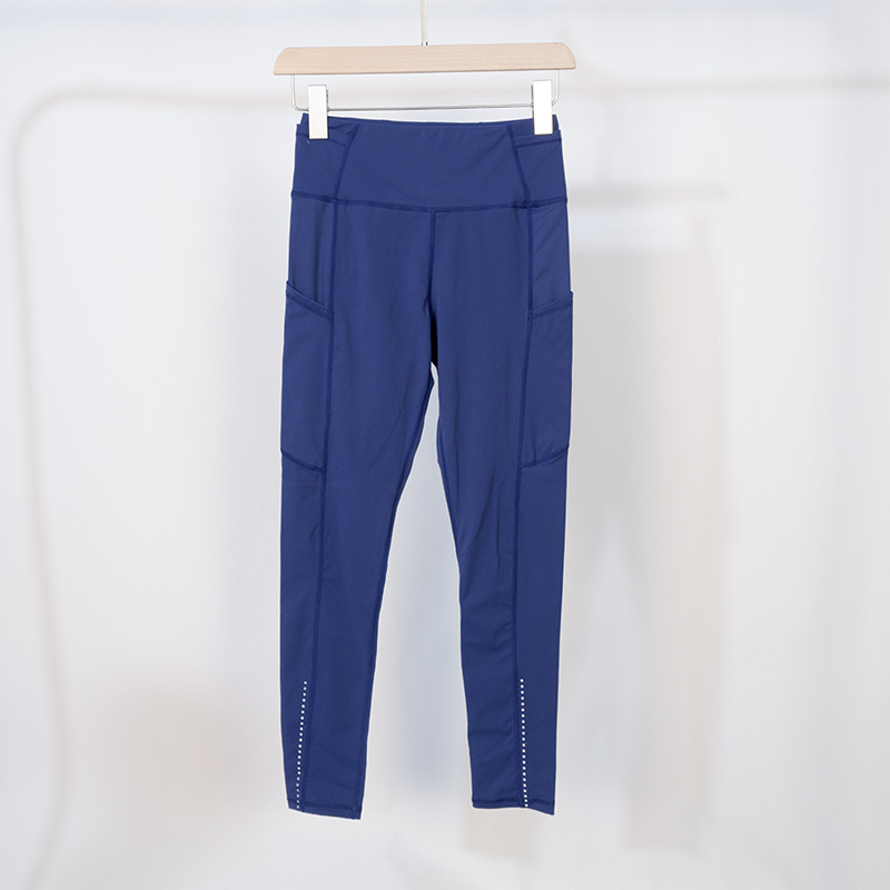 Womens Yoga Legging Suit High Waisted Multiple Pocket Leggings For Running And Cycling