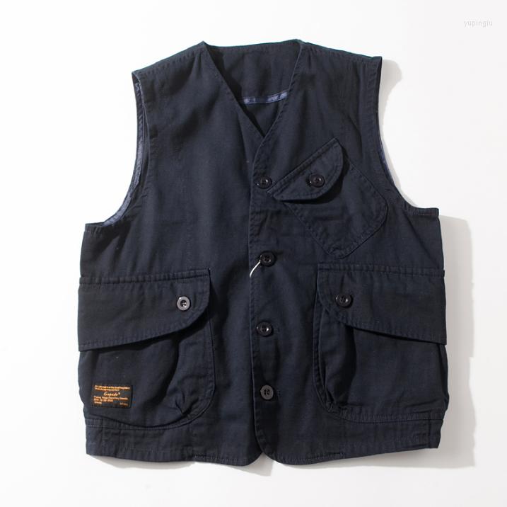 Men' Vests 2022 Autumn Fashion Black Sleeveless Jacket Men Cotton Vest With Many Pockets Casual Mens Cargo Waistcoat
Men' Vests 2022 Autumn Fashion Black Sleeveless Jacket Men Cotton Vest With Many Pockets Casual Mens Cargo Waistcoat