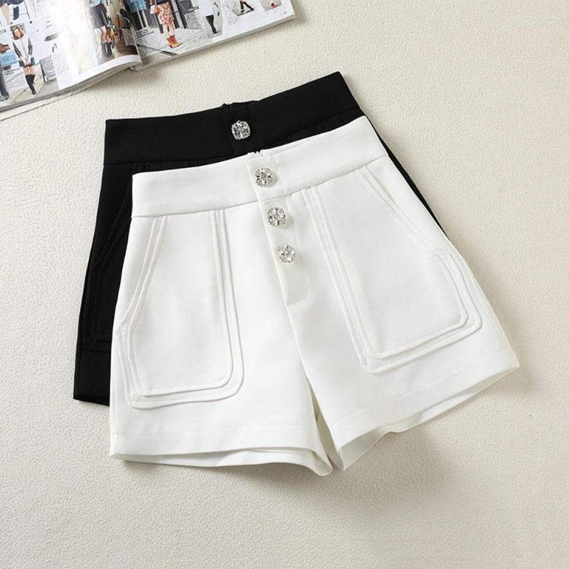 Women's Shorts Women's Top Quality Diamond Button For Women Summer High Waist Zipper 2022 Black White Work Wear Elegant
Women's Shorts Women's Top Quality Diamond Button For Women Summer High Waist Zipper 2022 Black White Work Wear Elegant
