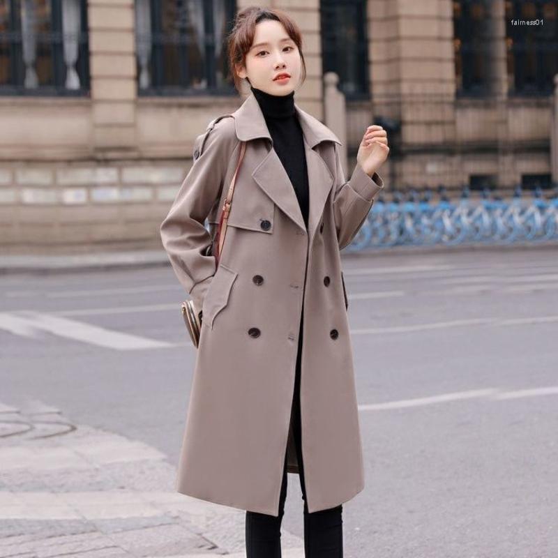 Women's Trench Coats 2022 Spring And Autumn Mid-length Women's Coat British Style Double Breasted Slim Waist Belt Clothing, Beige
Women's Trench Coats 2022 Spring And Autumn Mid-length Women's Coat British Style Double Breasted Slim Waist Belt Clothing, Beige