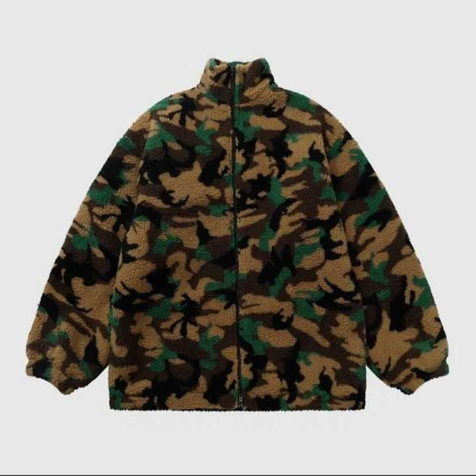 Fashion Brand Luxury High Quality Thickened Jacket Autumn And Winter Loose Camouflage Lamb Wool Coats High Street
Fashion Brand Luxury High Quality Thickened Jacket Autumn And Winter Loose Camouflage Lamb Wool Coats High Street