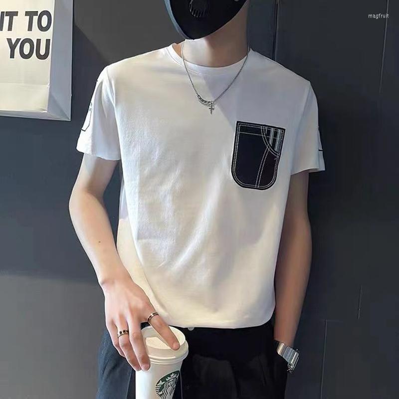Men's Hoodies Spliced Hit Color Short Sleeve O Neck Men Sweatshirts Summer Street Fashion Black White All-match Hip Hop 2xl Oversized T
Men's Hoodies Spliced Hit Color Short Sleeve O Neck Men Sweatshirts Summer Street Fashion Black White All-match Hip Hop 2xl Oversized T