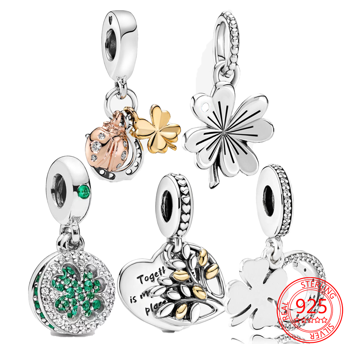 the newly popular 100 925 sterling silver garden series of lucky four leaf pendant charm is suitable for ms pandoras bracelet fashion jewelry
the newly popular 100 925 sterling silver garden series of lucky four leaf pendant charm is suitable for ms pandoras bracelet fashion jewelry