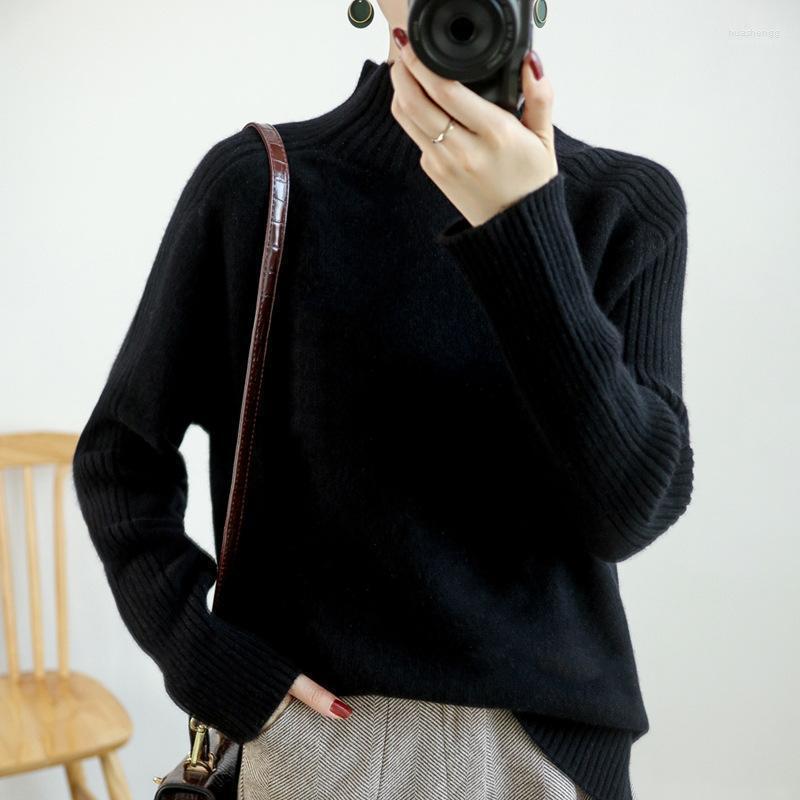 Women' Sweaters Women' Women Sweater 2022 Fall/Winter Half Turtleneck Female Korean Version Loose Thick Cardigan Knitted Ladies Base, Black
Women' Sweaters Women' Women Sweater 2022 Fall/Winter Half Turtleneck Female Korean Version Loose Thick Cardigan Knitted Ladies Base, Black