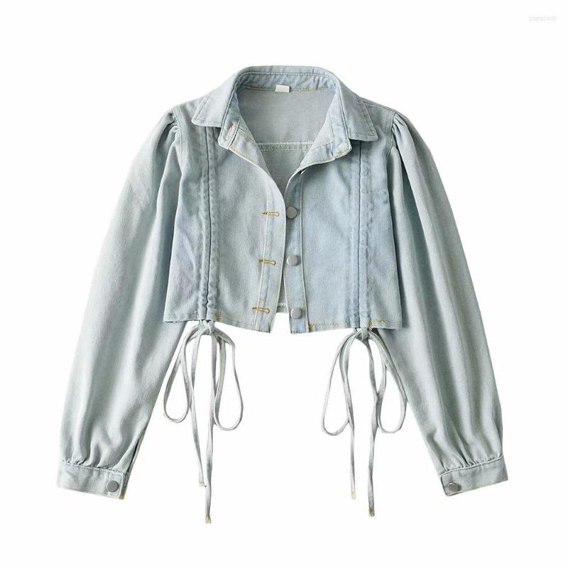 Women' Jackets Arrival Women Denim Jacket Coat Long Sleeve Crop Top Design Short Lace-Up Slim Body Sexy Clothes, Black
Women' Jackets Arrival Women Denim Jacket Coat Long Sleeve Crop Top Design Short Lace-Up Slim Body Sexy Clothes, Black
