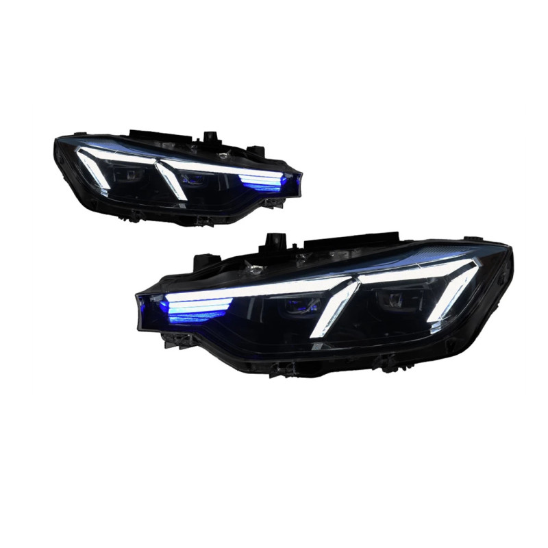 Headlight For 3Series F30 F35 2013-2018 Head Lights Upgrae 2022 Style Replacement DRL angel eye Daytime lights Lighthouse Projector Facelift