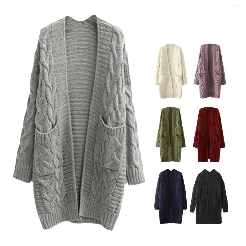 Women's Knits Cardigan Sweaters Women Autumn Winter Pockets Long Sleeve Twist Knitted Mid-length Coat Pull Femme 2022 Black, Green
Women's Knits Cardigan Sweaters Women Autumn Winter Pockets Long Sleeve Twist Knitted Mid-length Coat Pull Femme 2022 Black, Green