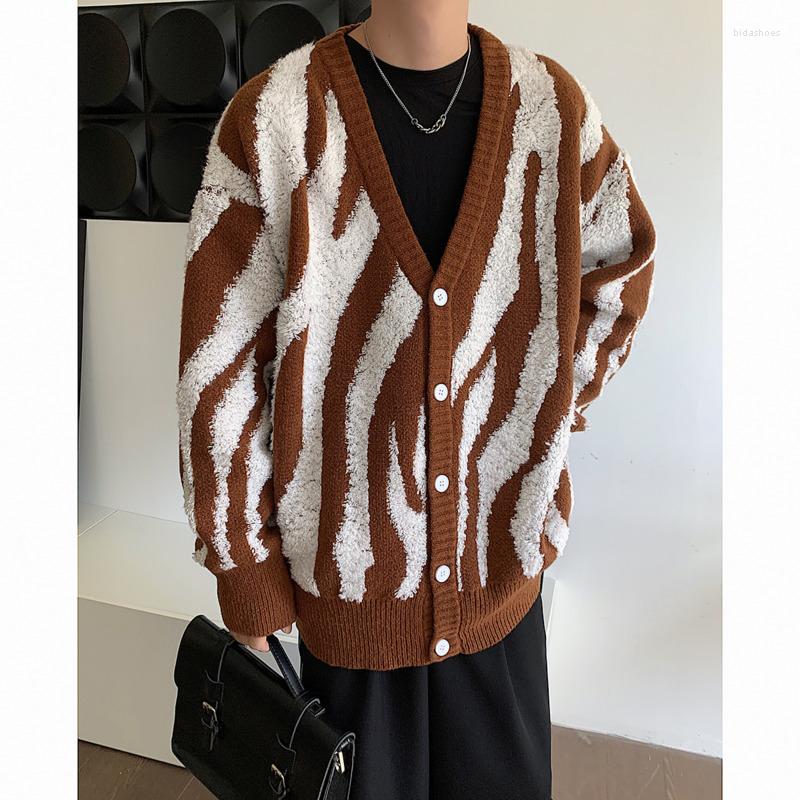 Men's Sweaters Winter Cardigan Sweater Men Warm Fashion Casual Knit Coat Korean Loose Striped Long Sleeve Mens Jumper -2XL, Black
Men's Sweaters Winter Cardigan Sweater Men Warm Fashion Casual Knit Coat Korean Loose Striped Long Sleeve Mens Jumper -2XL, Black