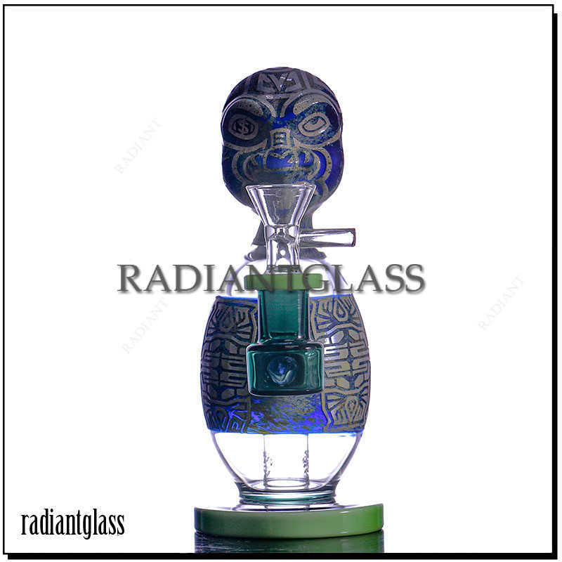 7.3 Inches Hookahs Small Bong Carved Face Head Dab Rig Thick Glass Smoking Water Pipes Craft Style with Percolator And Glass Bowl
7.3 Inches Hookahs Small Bong Carved Face Head Dab Rig Thick Glass Smoking Water Pipes Craft Style with Percolator And Glass Bowl