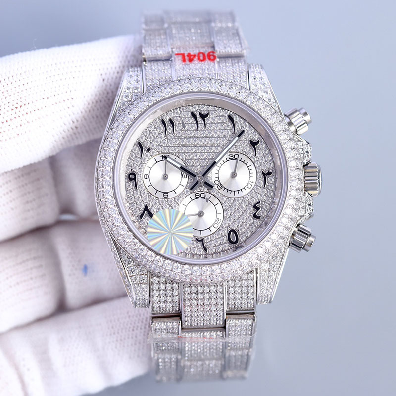 Diamond Watch Mens Automatic Mechanical Movement 40mm Stainless Steel Waterproof Wristband Montre De Luxe Business WristWatch, Color10
Diamond Watch Mens Automatic Mechanical Movement 40mm Stainless Steel Waterproof Wristband Montre De Luxe Business WristWatch, Color10