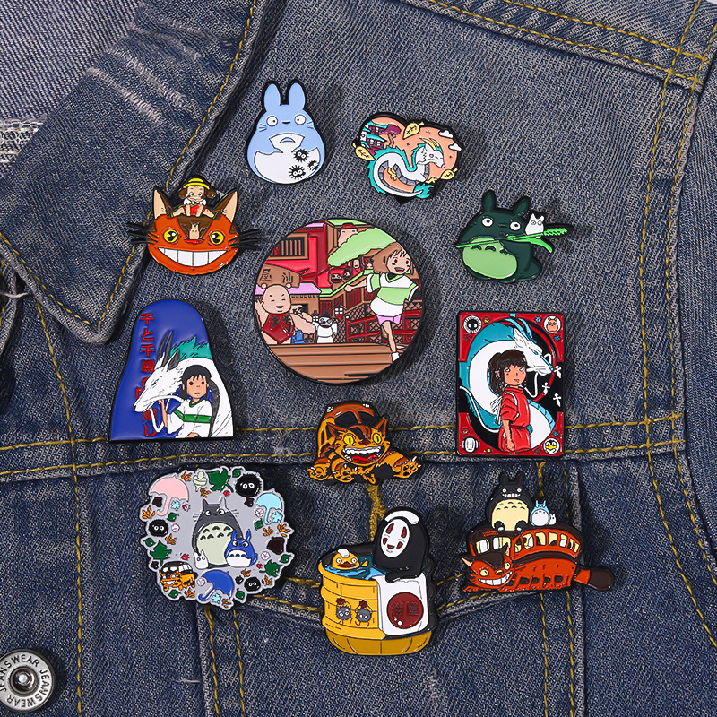 Chihiro Haku Enamel Pins Custom Cat Bus No Face Man Dragon Brooches Classic Lapel Badges Cartoon Jewelry Gift for Kids Friends, Color #8
Chihiro Haku Enamel Pins Custom Cat Bus No Face Man Dragon Brooches Classic Lapel Badges Cartoon Jewelry Gift for Kids Friends, Color #8