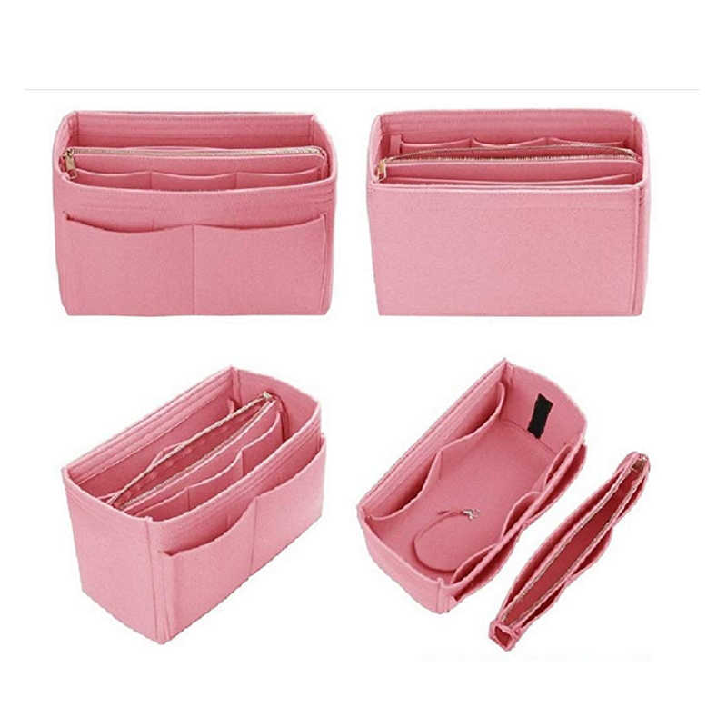 Cosmetic Bags Cases Evening with zipper Make up Organizer Insert For Handbag Travel Portable Felt Inner Purse Fits in Speedy 221009