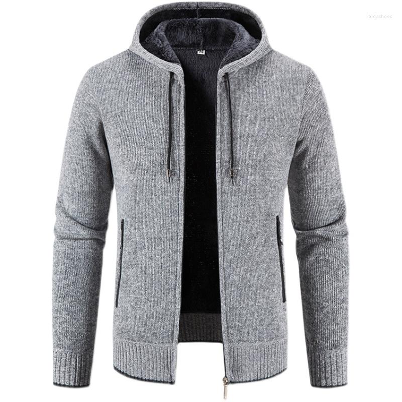 Men's Sweaters 2022 Winter Knit Hooded Casual Cardigan Zipper Jacket Men's Solid Color Classic Comfortable Sweater, Blue grey
Men's Sweaters 2022 Winter Knit Hooded Casual Cardigan Zipper Jacket Men's Solid Color Classic Comfortable Sweater, Blue grey
