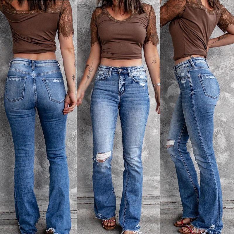 Women' Jeans 2022 Women High Waist Ripped Bootcut Fashion Elastic Stretch Denim Flared Pants Skinny Trousers -2XL, Blue
Women' Jeans 2022 Women High Waist Ripped Bootcut Fashion Elastic Stretch Denim Flared Pants Skinny Trousers -2XL, Blue