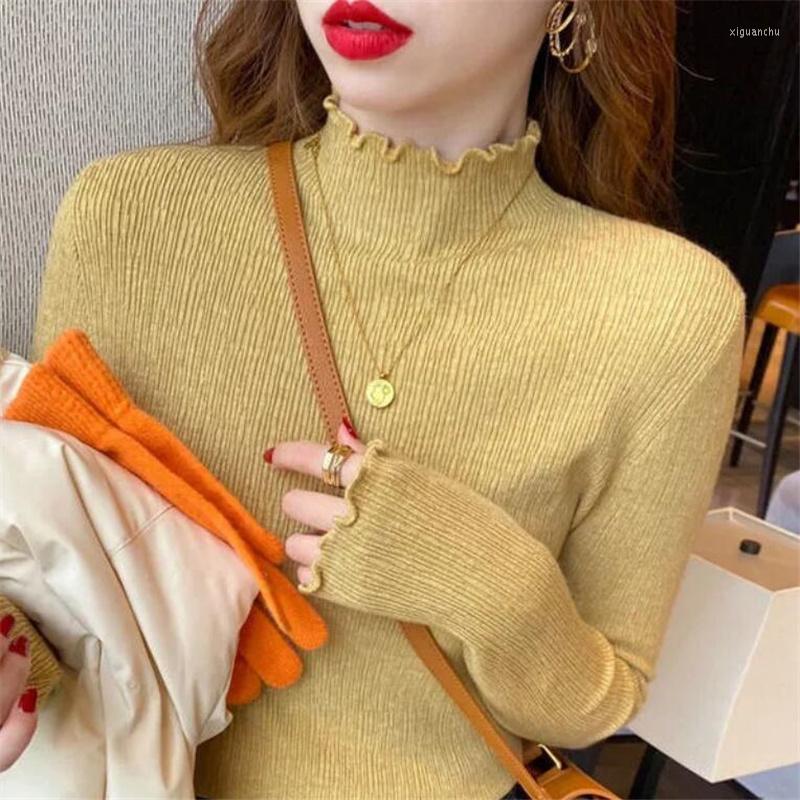 Women's Sweaters Fall Winter Half Turtleneck Sweater For Women Knit Elegant Slim Clothe Pullover Wooden Ears Base Top Basic, Yellow
Women's Sweaters Fall Winter Half Turtleneck Sweater For Women Knit Elegant Slim Clothe Pullover Wooden Ears Base Top Basic, Yellow
