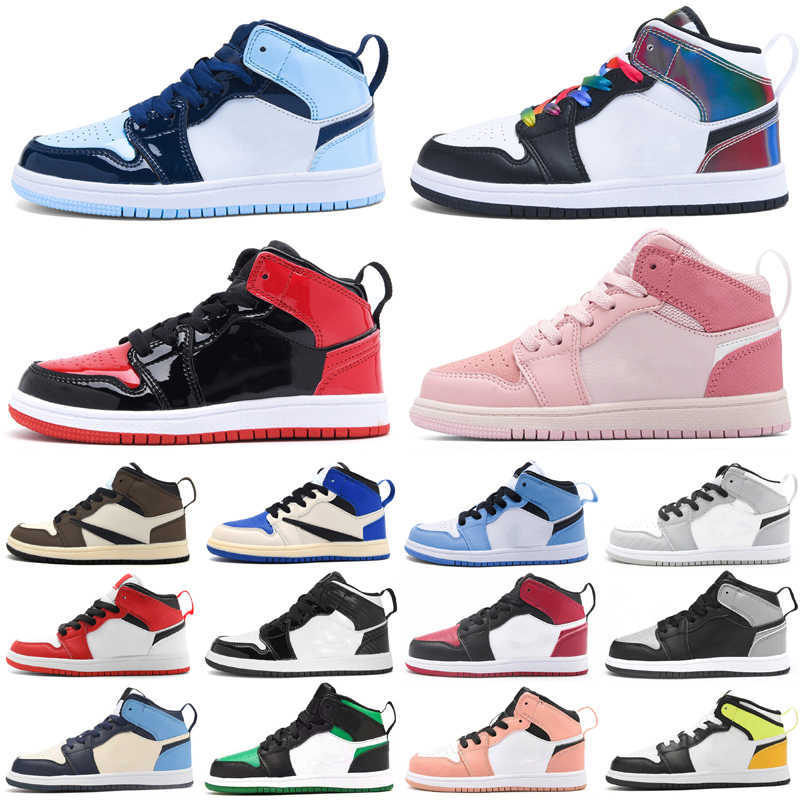 Golf shoe Jumpman 1 1s Mid High Strap Sneaker Baby Kids Toddler Basketball Shoes Obsidian Chicago Boys Girls Children Youth Elastic buckle Sport, As photo 1
Golf shoe Jumpman 1 1s Mid High Strap Sneaker Baby Kids Toddler Basketball Shoes Obsidian Chicago Boys Girls Children Youth Elastic buckle Sport, As photo 1