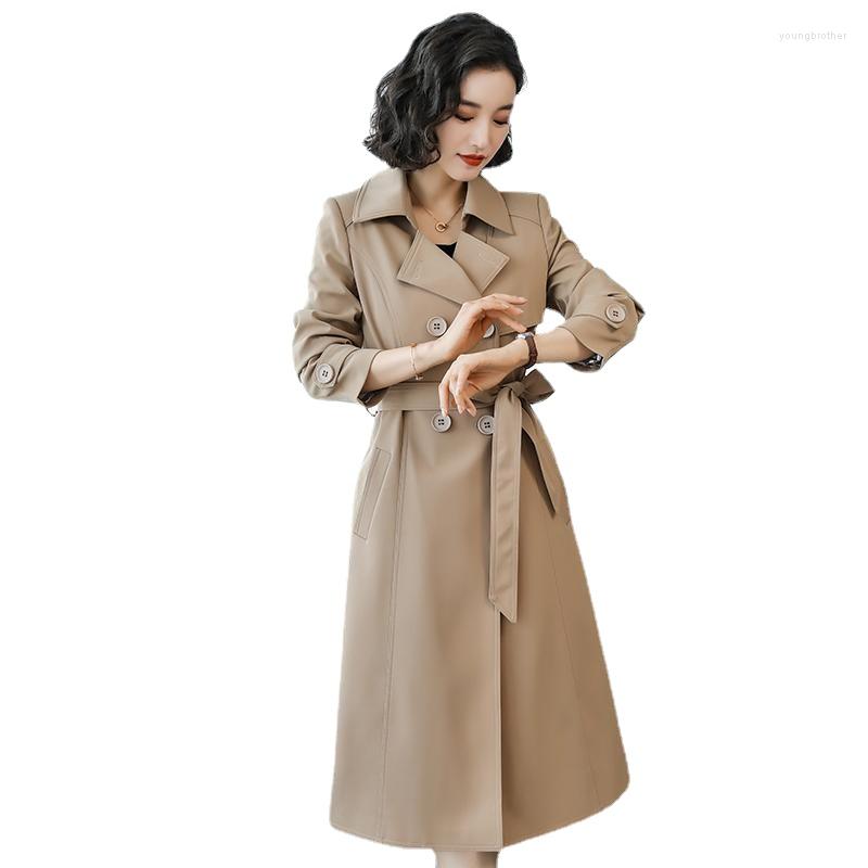 Women's Trench Coats Ladies Long Coat Jacket Temperament Street Office Chic Double Breasted Slim Belt Pocket Fashion C541, Black
Women's Trench Coats Ladies Long Coat Jacket Temperament Street Office Chic Double Breasted Slim Belt Pocket Fashion C541, Black