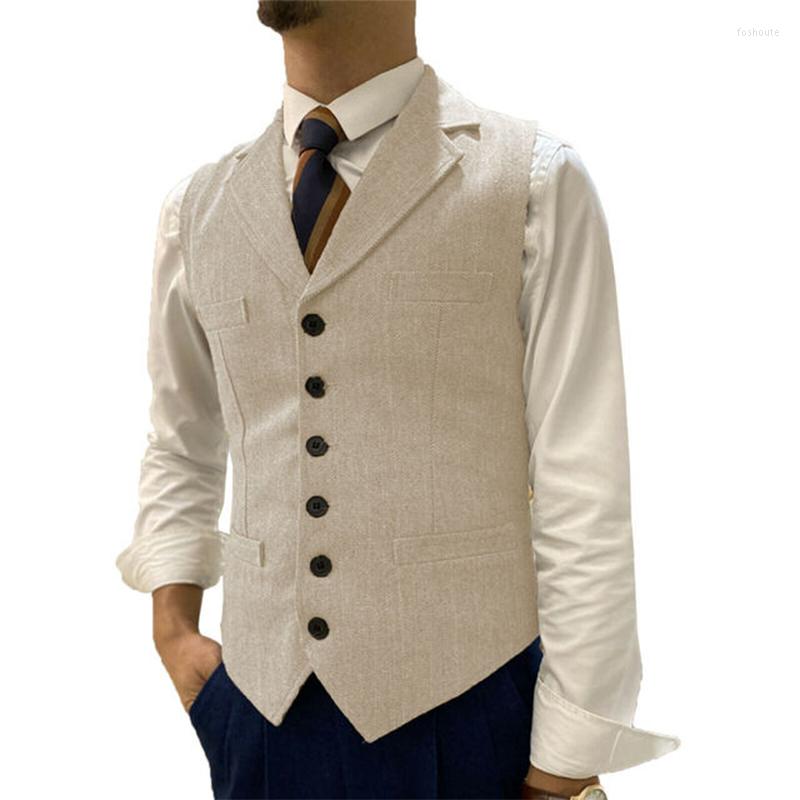 Men's Vests 2022 Khaki Men's Suit Vest Lapel Single Breasted Tweed Chalecos Business Casual Steampunk Sleeveless Jacket
Men's Vests 2022 Khaki Men's Suit Vest Lapel Single Breasted Tweed Chalecos Business Casual Steampunk Sleeveless Jacket