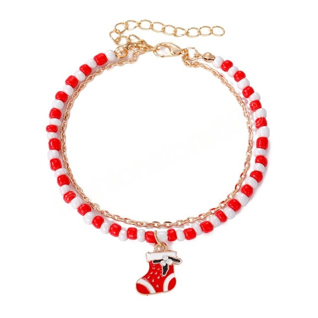 Fashion Tree Pendant Bracelet Christmas for Home Happy New Year 2022 Trend Christmas Tree Bracelets Jewelry Gifts