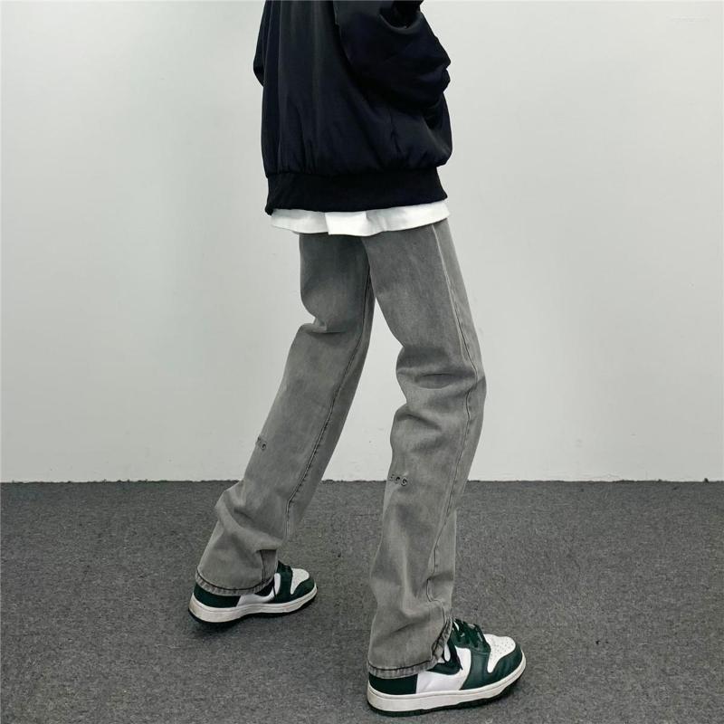 Men' Jeans Men' Letter Embroidery Grey Straight Slim Hip Hop Pants Y2k Fashion Streetwear Brand Casual, Dark gray
Men' Jeans Men' Letter Embroidery Grey Straight Slim Hip Hop Pants Y2k Fashion Streetwear Brand Casual, Dark gray
