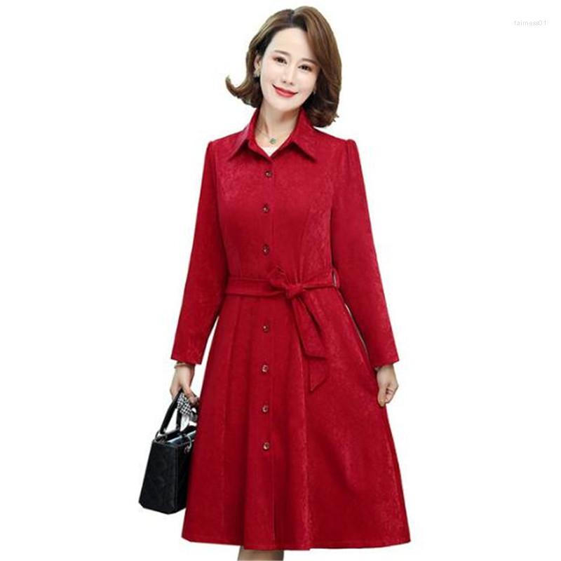 Women's Trench Coats 2022 Famous Autumn Windbreaker Women's Coat Belt Mid-length Large Size Buttoned Blouse Slim Jacket Trend, Red
Women's Trench Coats 2022 Famous Autumn Windbreaker Women's Coat Belt Mid-length Large Size Buttoned Blouse Slim Jacket Trend, Red