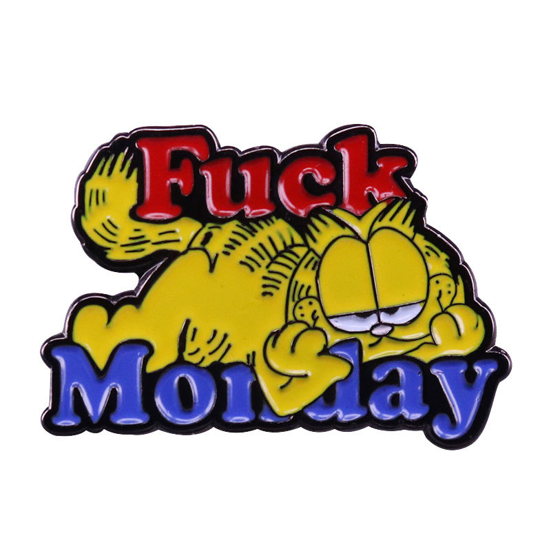 Hate Monday's Cat Brooch Metal Enamel Lapel Badge Collect Denim Jacket Backpack Pin Decoration Children Fashion Jewelry Gifts, As picture
Hate Monday's Cat Brooch Metal Enamel Lapel Badge Collect Denim Jacket Backpack Pin Decoration Children Fashion Jewelry Gifts, As picture