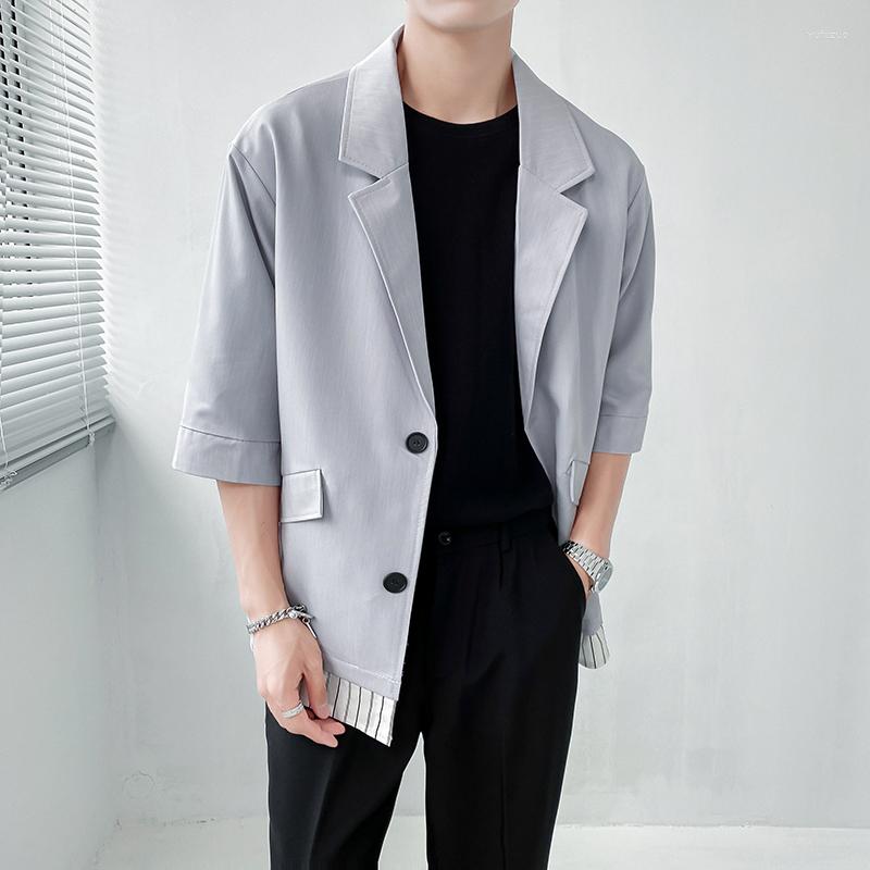 Men's Suits 2022 Half Sleeve Light Grey Elegant Clothingg Mens Autumn Two Pieces Patchwork Blazers Korea Style Fashion Thin Jackets Trendy, Black
Men's Suits 2022 Half Sleeve Light Grey Elegant Clothingg Mens Autumn Two Pieces Patchwork Blazers Korea Style Fashion Thin Jackets Trendy, Black