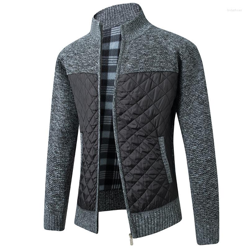 Men's Sweaters #5987 Autumn Winter Men's Cardigan Stand Collar Spliced Color Knitted Sweater Zipper Slim Thick Warm Fashion, Black
Men's Sweaters #5987 Autumn Winter Men's Cardigan Stand Collar Spliced Color Knitted Sweater Zipper Slim Thick Warm Fashion, Black