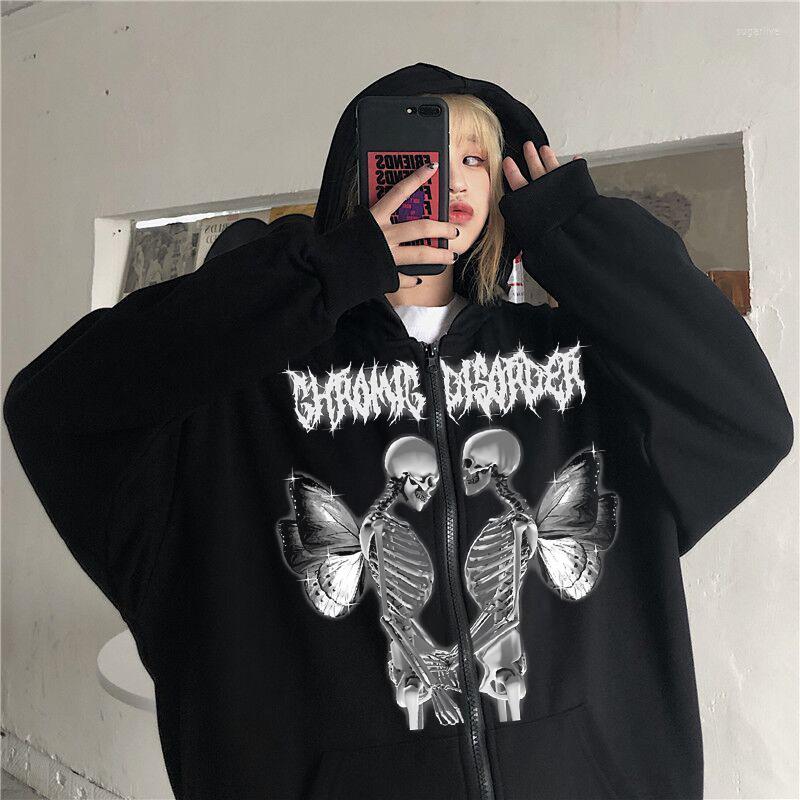Men's Hoodies Zip Up Hoodie Jacke Frau Sweatshirt Skeleton Mit Zippermit Kapuze Long Sleeves Female Pullover Gothic Kleidung Harajuku Y2k, Bk
Men's Hoodies Zip Up Hoodie Jacke Frau Sweatshirt Skeleton Mit Zippermit Kapuze Long Sleeves Female Pullover Gothic Kleidung Harajuku Y2k, Bk