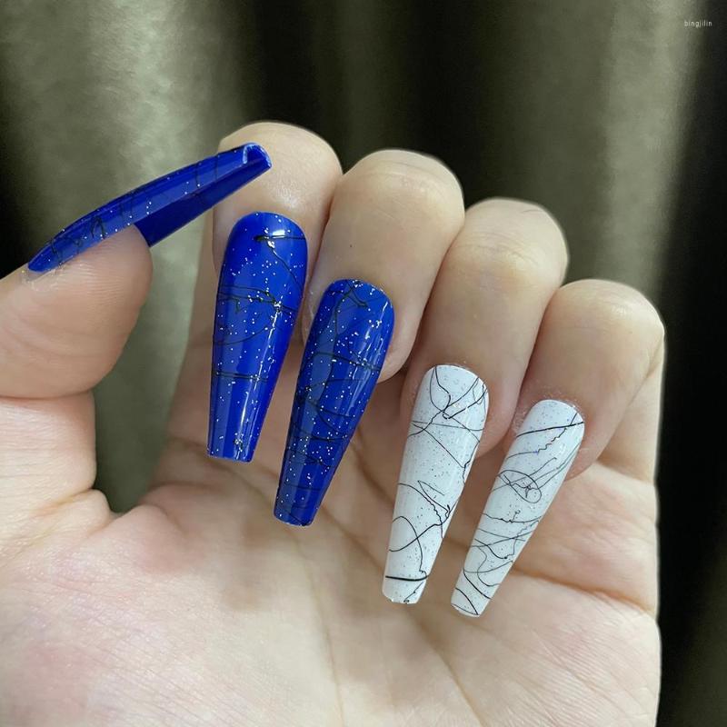False Nails 30pcs/box Black Line Colorful Artificial Fake Removable Long Coffin Nail Pieces For Professional Manicure Decoration, Chlsc-zk09
False Nails 30pcs/box Black Line Colorful Artificial Fake Removable Long Coffin Nail Pieces For Professional Manicure Decoration, Chlsc-zk09