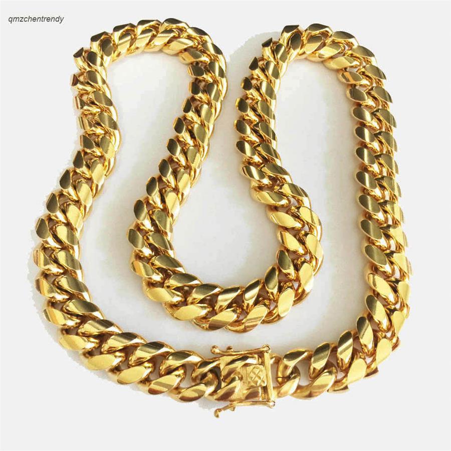 HIP HOP 14mm Stainless Steel Curb Cuban Chain Necklace Boys Mens Fashion Chain Dragon Clasp Link jewelry239s
HIP HOP 14mm Stainless Steel Curb Cuban Chain Necklace Boys Mens Fashion Chain Dragon Clasp Link jewelry239s