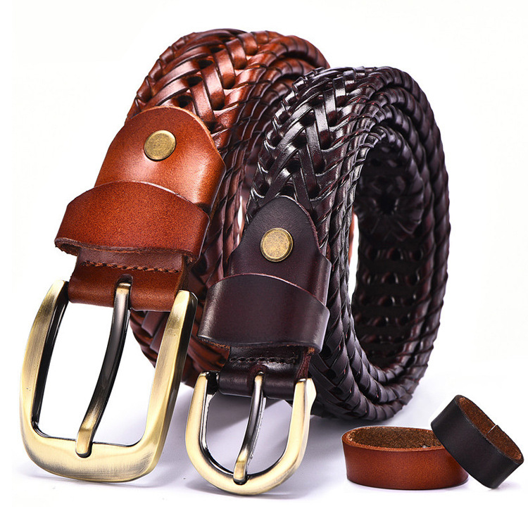 New Braided Jeans Girdle Male Belts for Men's Women Belt Luxury Genuine Leather Cow Straps Hand Knitted Designer Men, Black
New Braided Jeans Girdle Male Belts for Men's Women Belt Luxury Genuine Leather Cow Straps Hand Knitted Designer Men, Black