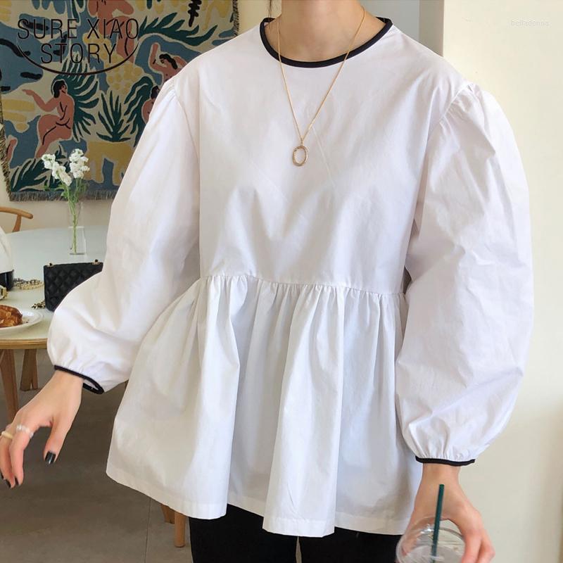 Women's Blouses Women Doll Shirt Causal Puff Long Sleeve Hit Color O-neck Blouse 2022 Autumn Korean Sweet Top Blusas Feminimos White 15333
Women's Blouses Women Doll Shirt Causal Puff Long Sleeve Hit Color O-neck Blouse 2022 Autumn Korean Sweet Top Blusas Feminimos White 15333