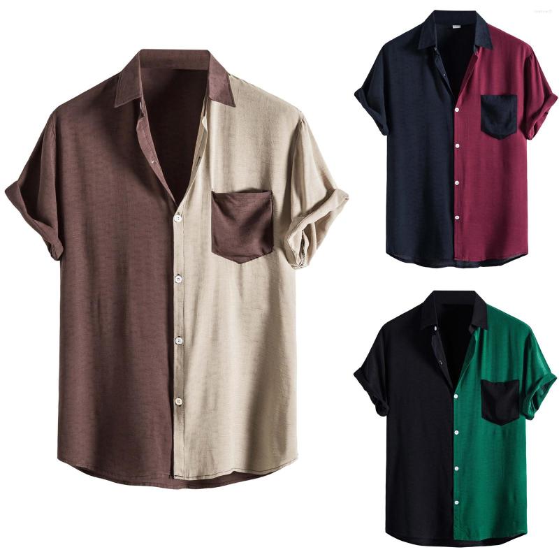 Men' Casual Shirts Men' Shirt Harajuku Patchwork For Men Vintage Clothes Summer Short Sleeve Blouse Ropa Hombre, Green
Men' Casual Shirts Men' Shirt Harajuku Patchwork For Men Vintage Clothes Summer Short Sleeve Blouse Ropa Hombre, Green
