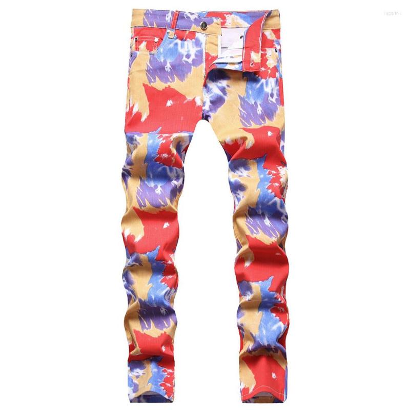 Men's Jeans Men Y2K Digital Print Fashion Colored Painted Stretch Denim Pants Casual Slim Tapered Trousers, Multi
Men's Jeans Men Y2K Digital Print Fashion Colored Painted Stretch Denim Pants Casual Slim Tapered Trousers, Multi