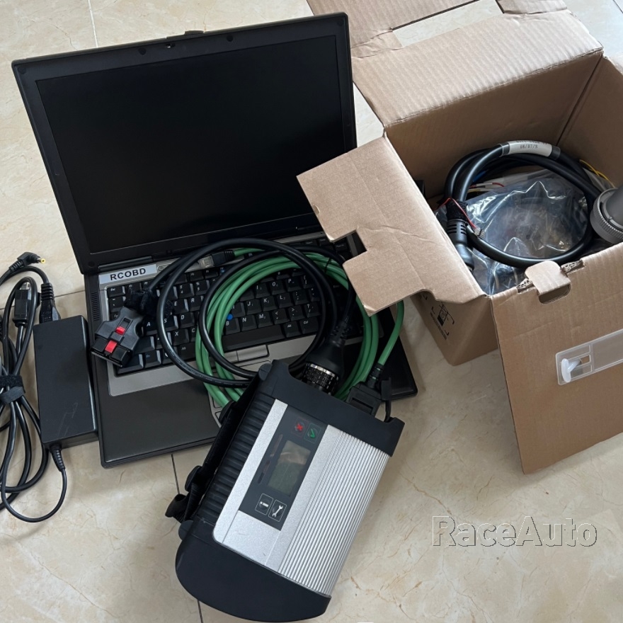 V2023.09 MB SD Connect C4 Star Diagnosis with D630 Laptop Supports WIN10 480gb SSD Ready Use