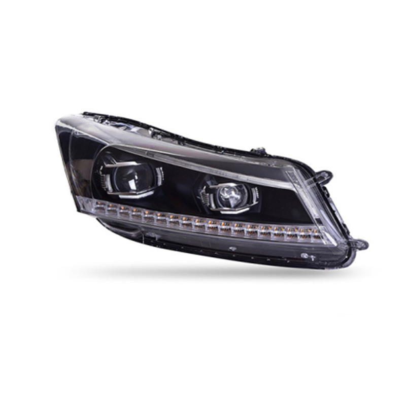 Head Lamp For Honda 20 08-20 13 Accord G8 Headlights Fog Light Day Running Light DRL H7 LED Bi Xenon Bulb Car Accessory