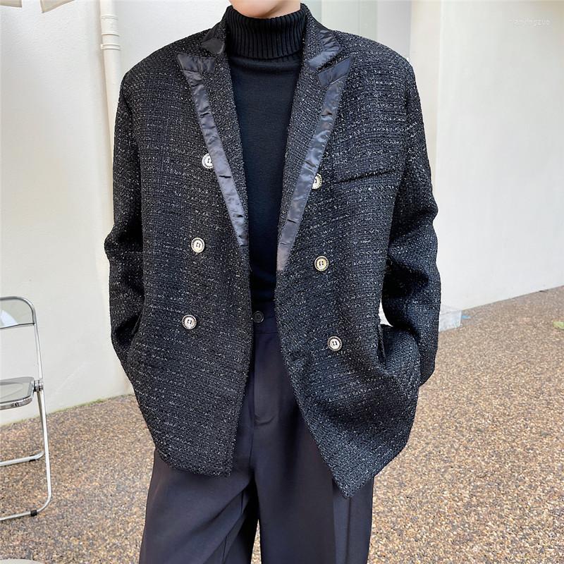 Men's Suits Men Vintage Woven Material Double Breasted Loose Casual Suit Coat Blazer Man French Fashion Jacket Outerwear, 6180
Men's Suits Men Vintage Woven Material Double Breasted Loose Casual Suit Coat Blazer Man French Fashion Jacket Outerwear, 6180