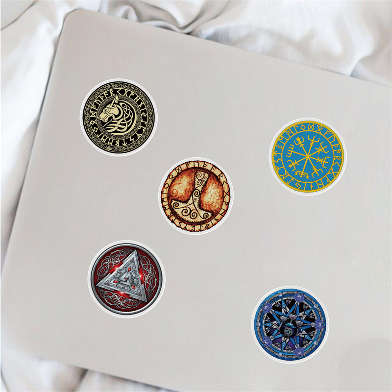 50Pcs Mysterious Viking Totem sticker Pirates Graffiti Stickers for DIY Luggage Laptop Skateboard Motorcycle Bicycle Stickers