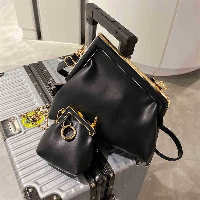 70% OFF 2023 Designer bag Autumn and winter texture female minority versatile messenger sense Mini9K55, Black